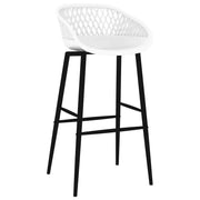 Sgabelli da Bar 4 pz Bianchi 248162