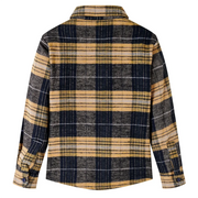 Camicia a Quadri da Bambino Gialla e Nera 104