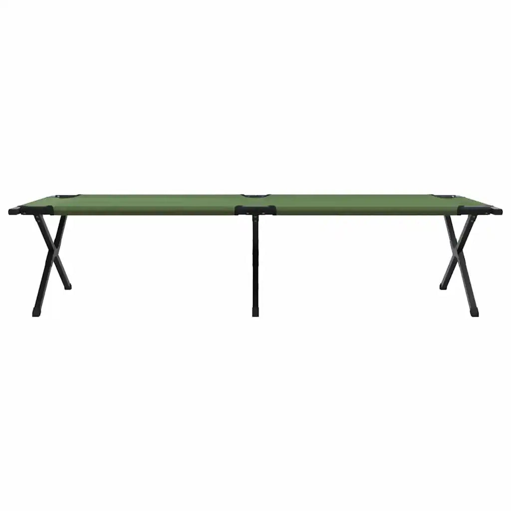Letto da campeggio pieghevole 2 pcs Verde 210 x 80 x 46 cm 42003196