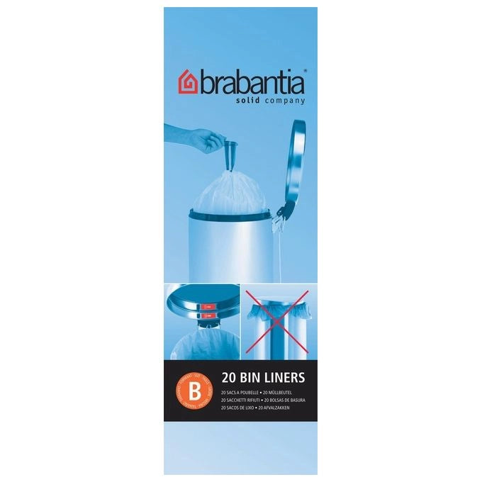 Brabantia B sacchetto per rifiuti 5 L 20 pz