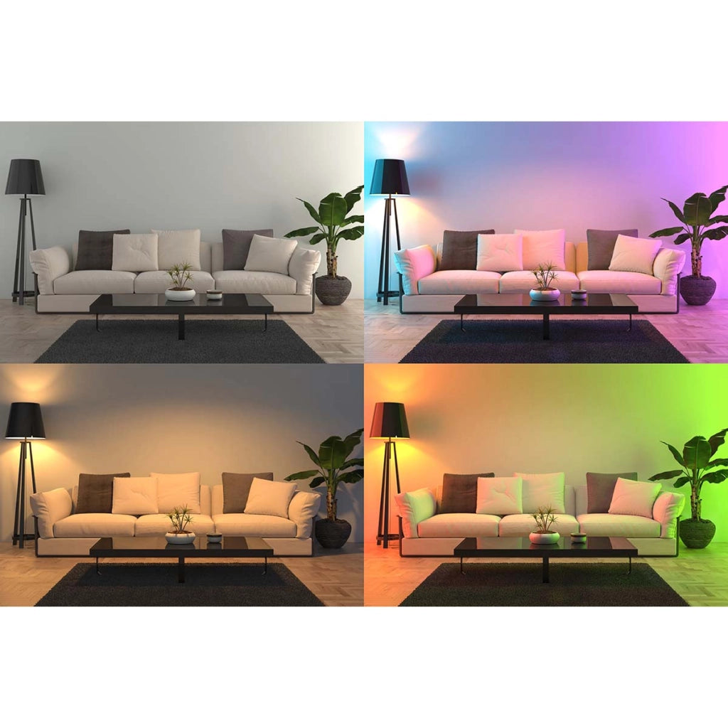 SMARTLIGHT40 Lampadina LED a colori connessa con Wi-Fi GU10 5W Alecto Bianco Bianco Alecto