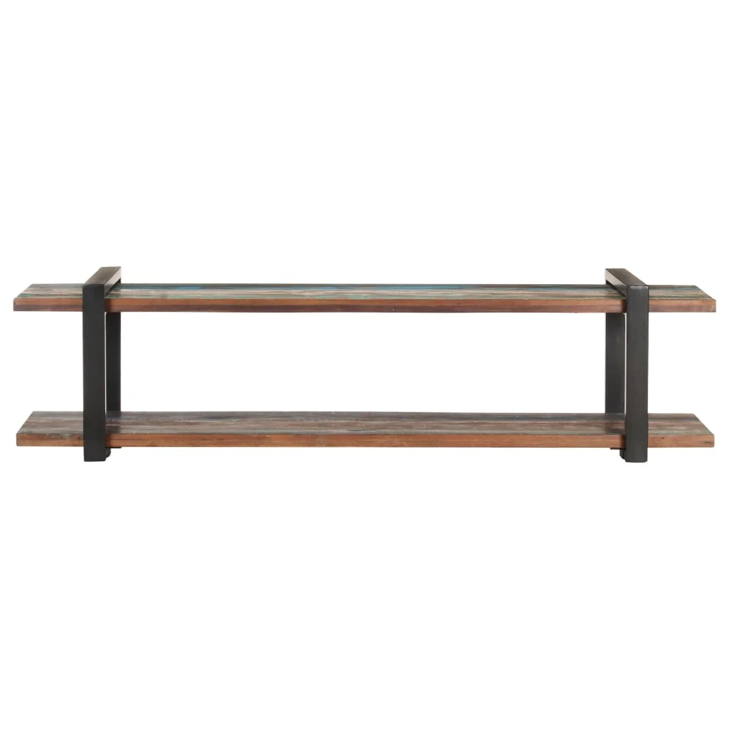 Mobile TV multimediale scaffale TV mobile TV sala da pranzo soggiorno camera da letto 160 x 40 x 40 cm legno massello di recupero marrone 02_0026072