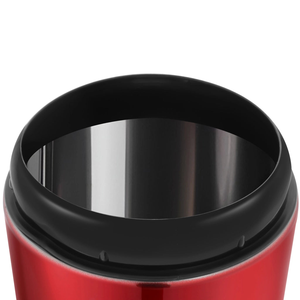 Lotto 3 Scatole in acciaio inox per caffè, tè e zucchero, ermetiche Rosso Cheffinger