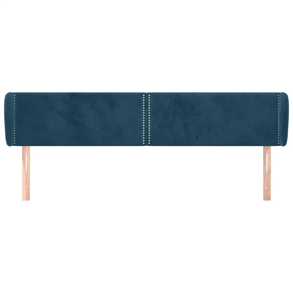 Testiera ad Orecchio Blu Scuro 163x23x78/88 cm in Velluto 3117062