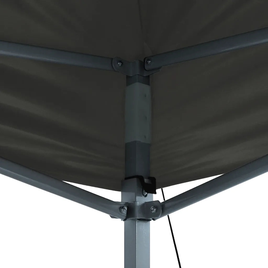 Gazebo Professionale Pieghevole 3x4m in Acciaio Antracite 48895