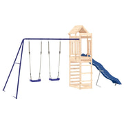 Area giochi all'aperto con altalene scivolo e robuste strutture per arrampicarsi  attrezzatura da gioco da giardino 492 x 185 x 239 cm legno di pino massiccio 02_0004661