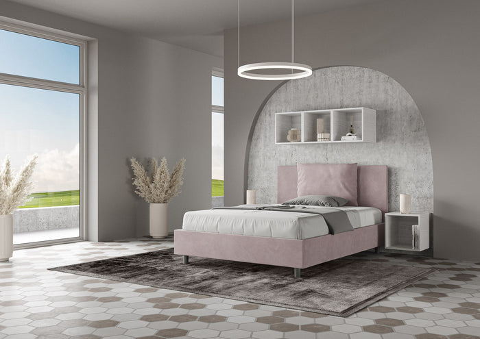 Letto Matrimoniale Francese 150x200 cm con Rete Antea Glicine
