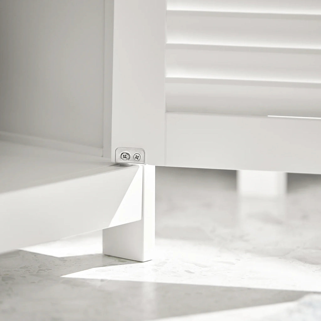 Mobiletto Bagno Cassettiera Bagno Armadietto Bagno Mobile Sottolavabo per Bagno Bianco FRG237-W