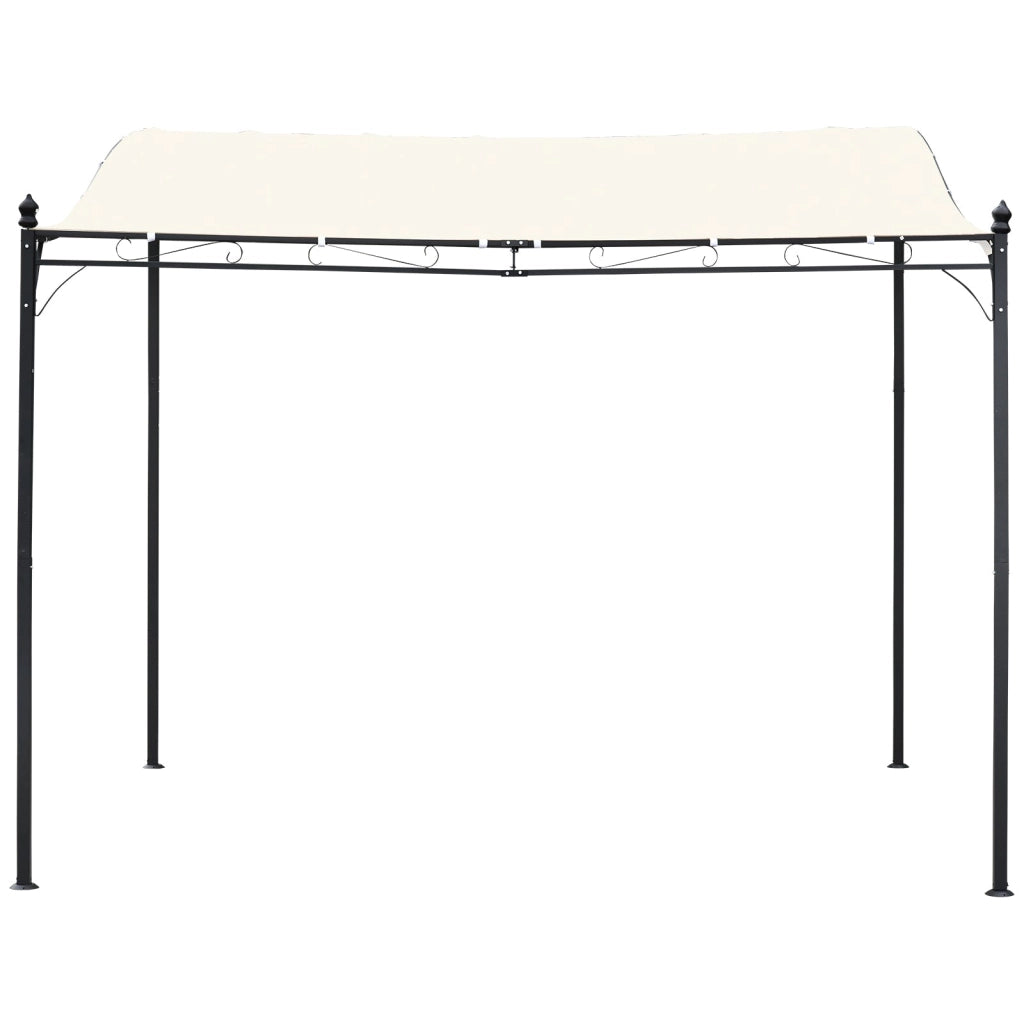 Pergola da Giardino 2.97x2.97m in Metallo Crema