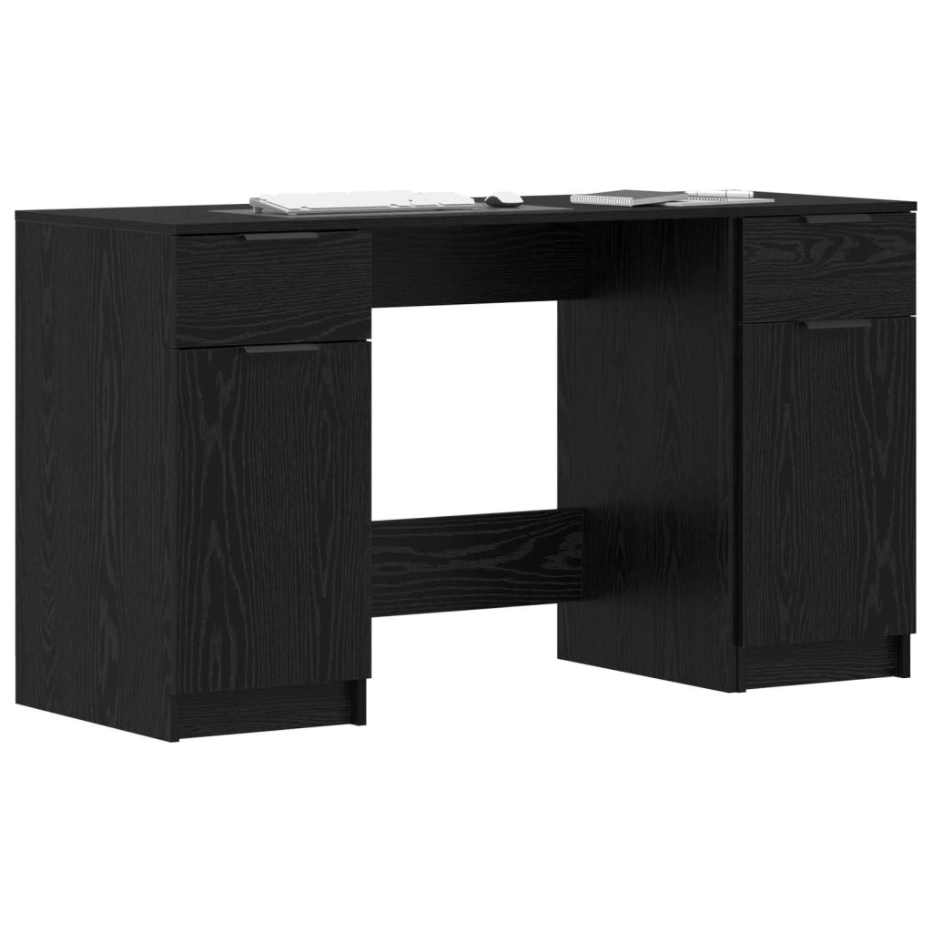 Scrivania Rovere Nero 133 x 50 x 75 cm Legno multistrato 3332512