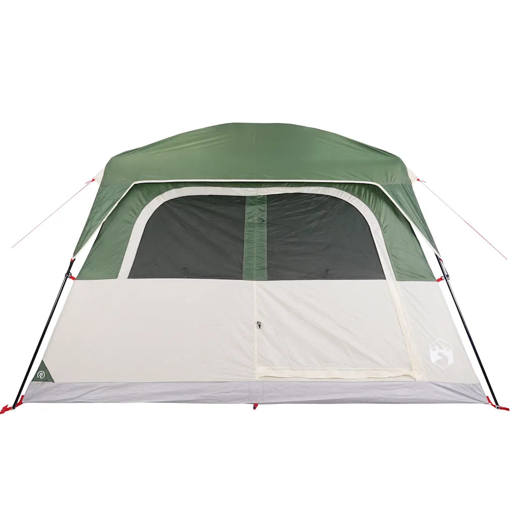 Tenda Familiare Cabina per 6 Persone-Tenda da campeggio Verde Impermeabile 885377