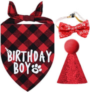 Abbigliamento unico per cani - Muffa per cani con disegno farfalla - Sciarpa per cani in cotone 20-42 cm - Accessori per festa di cani