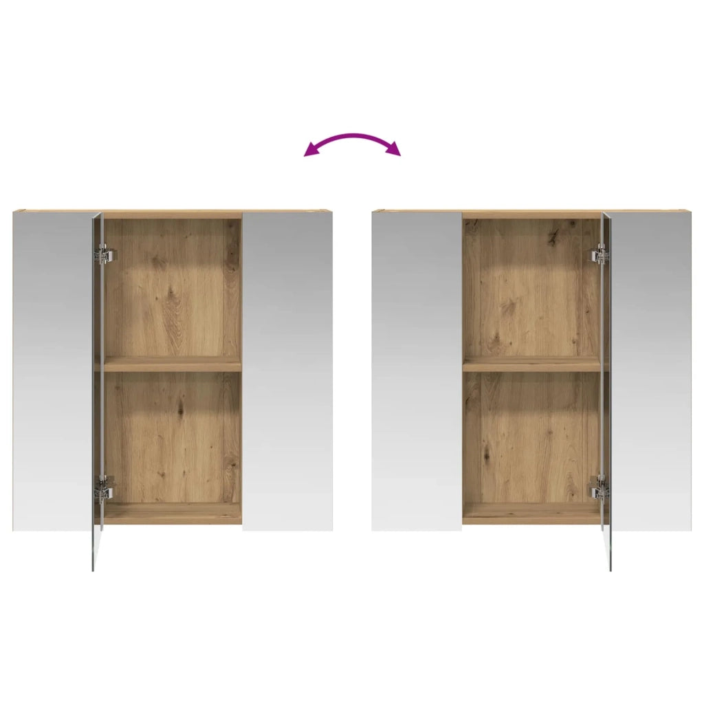 Mobiletto per specchio da bagno Rovere Artigianale