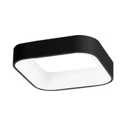 CHOPIN - Plafoniera Quadrata a LED 36W, 3000K, Luce Calda, Struttura in Metallo Nero, Diffusore in Metacrilato, IP20 - Rossini Group
