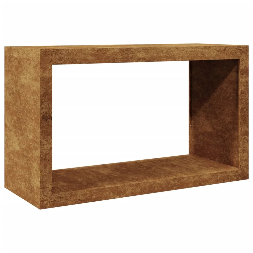 Portalegna 100 x 40 x 60 cm Acciaio Corten Marrone 02_0043695