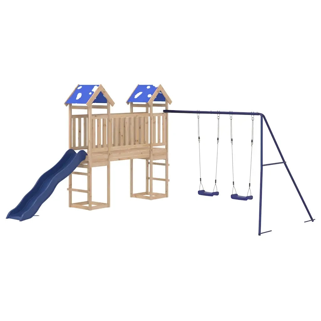 Set da Gioco da Esterno in Legno Massello di Pino 3278959