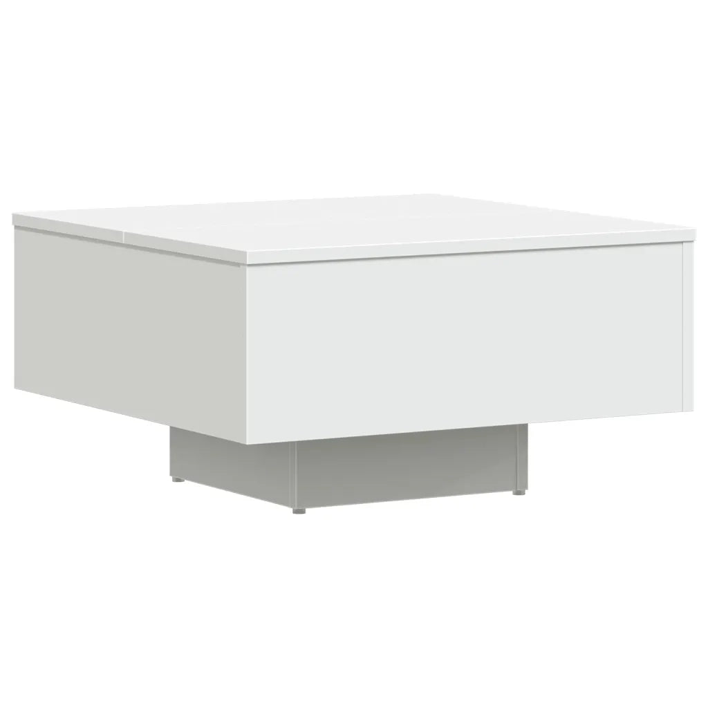 Tavolino da Salotto-Tavolino da soggiorno Bianco 60x60x31,5 cm in Legno Multistrato