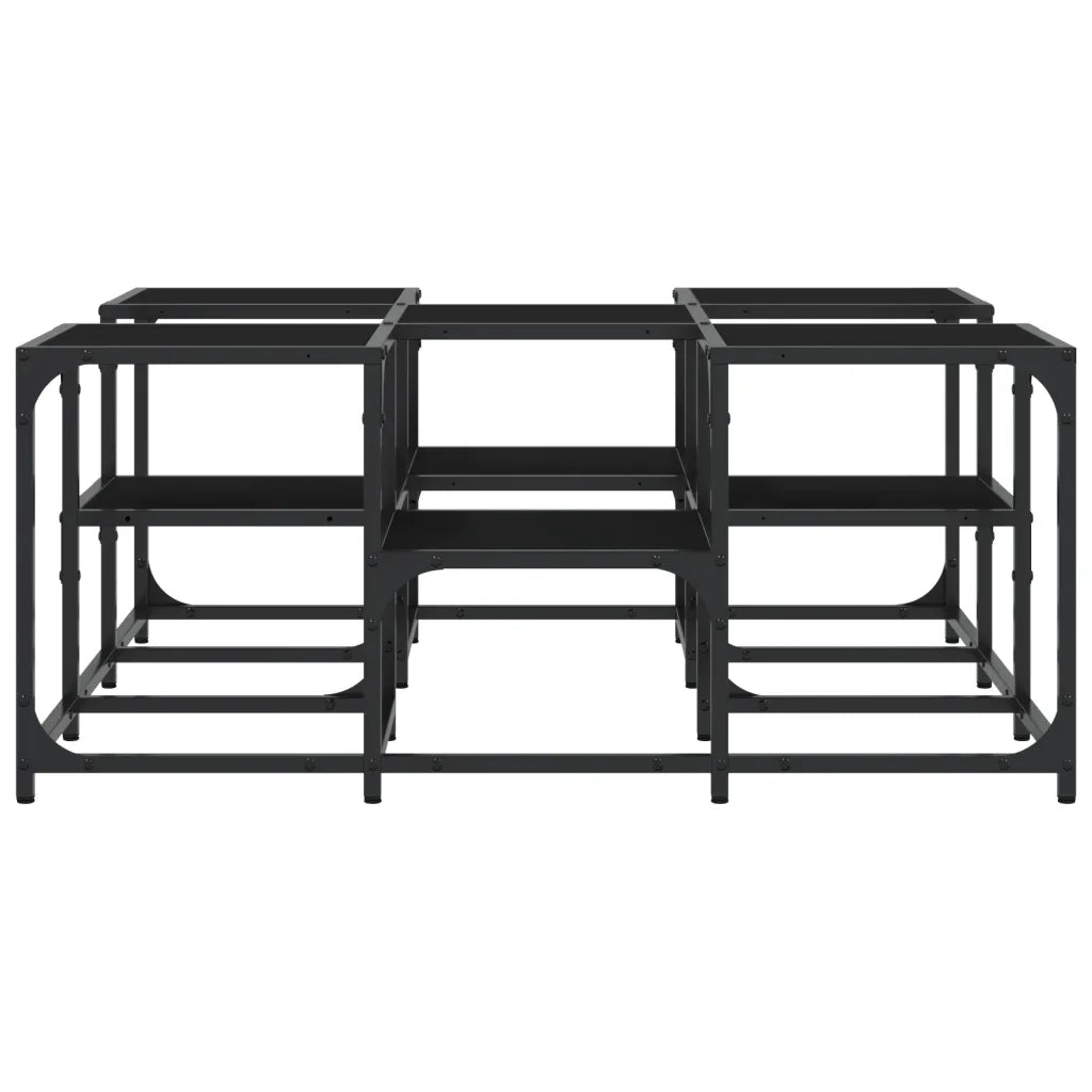 Tavolino da Salotto Nero 91x91x40 cm in Legno Multistrato 839073