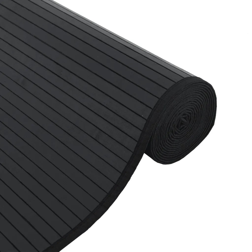 Tappeto Rettangolare Nero 70x200 cm in BambÃ¹