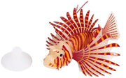 Decorazione per Acquario - Leeuwenvis in Silicone - Dimensioni 11,5 x 7,5 x 3 cm - Illuminabile - Flessibile - Design Realistico