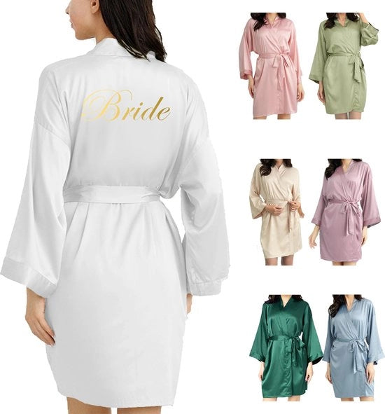 Badjas da sposa per donna, vestito da sposa, abito da sposa, regalo di nozze, abito da sposa bianco, unico modello