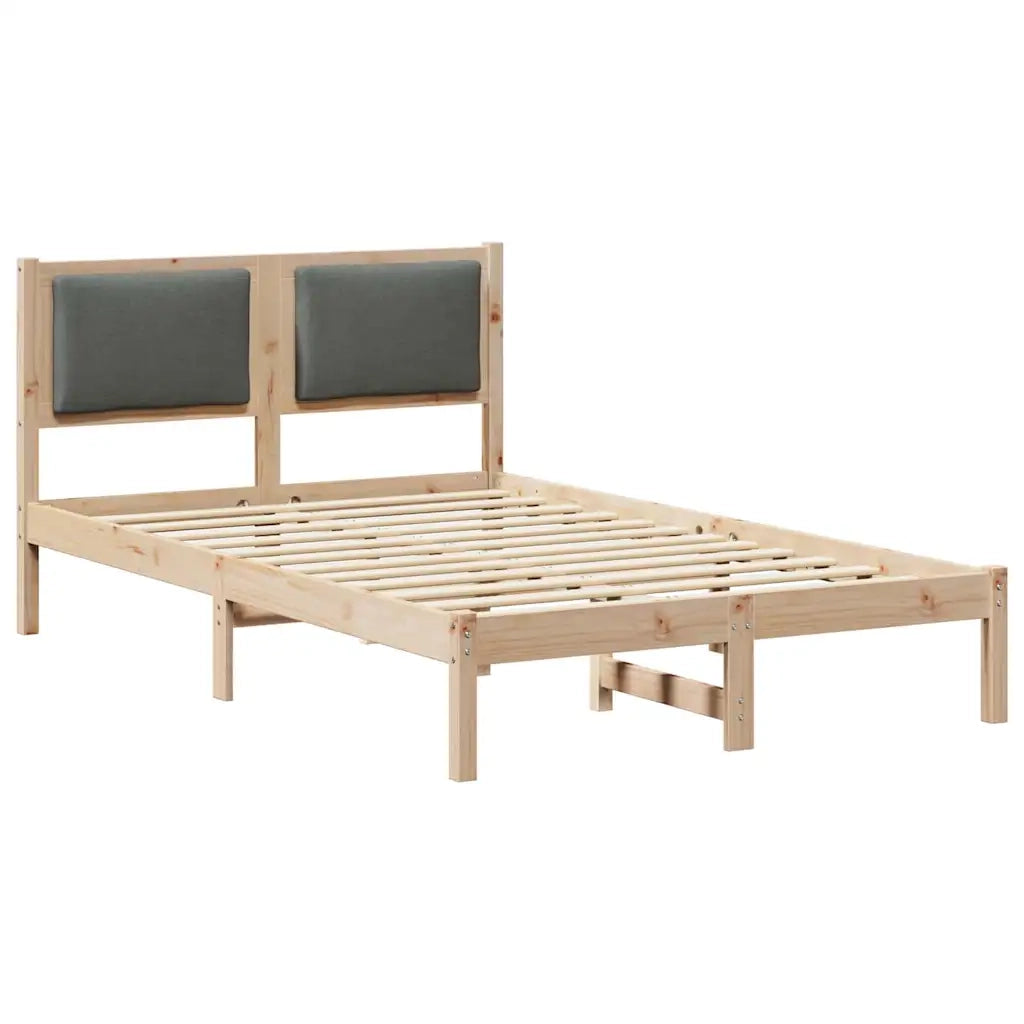 Struttura del letto Grigio scuro 120 x 190 cm Pino massello 878135