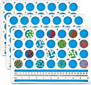 Tavolo di progettazione per collane 3 pezzi - panno quadrato - 28 compartimenti - con scala in centimetri/poli - per gioielli/bracciali - tavolo di progettazione portatile - tavolo per collane