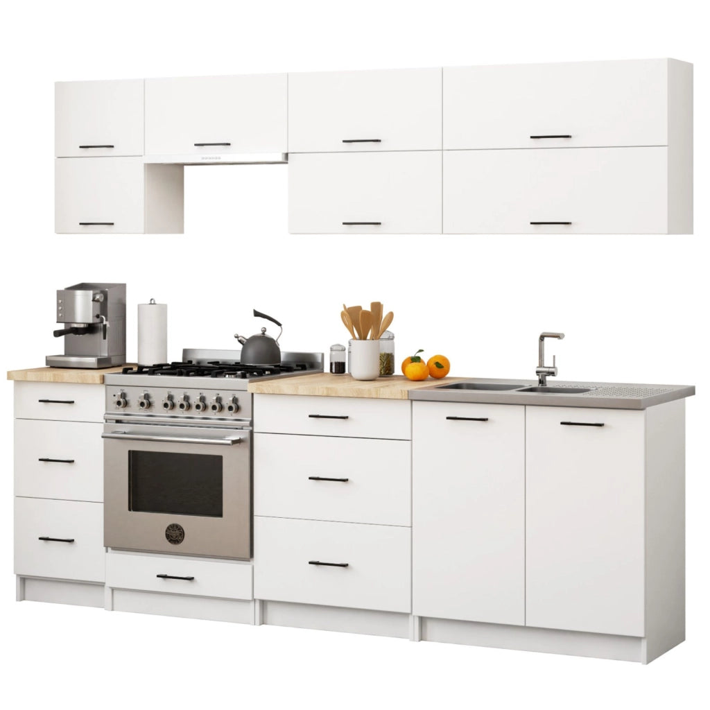 Mobile cucina modulare con piano di lavoro AKORD OLIWIA Bianco 40 cm 3 cassetti 40x46x85 cm