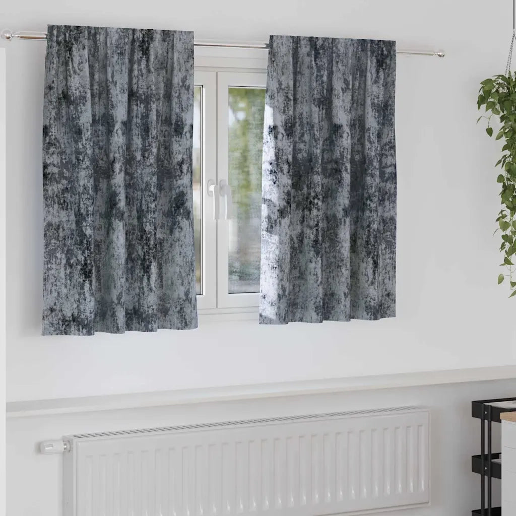 Tende in Velluto 2 pcs Grigio Argento 140 x 140 cm Velluto 4107683
