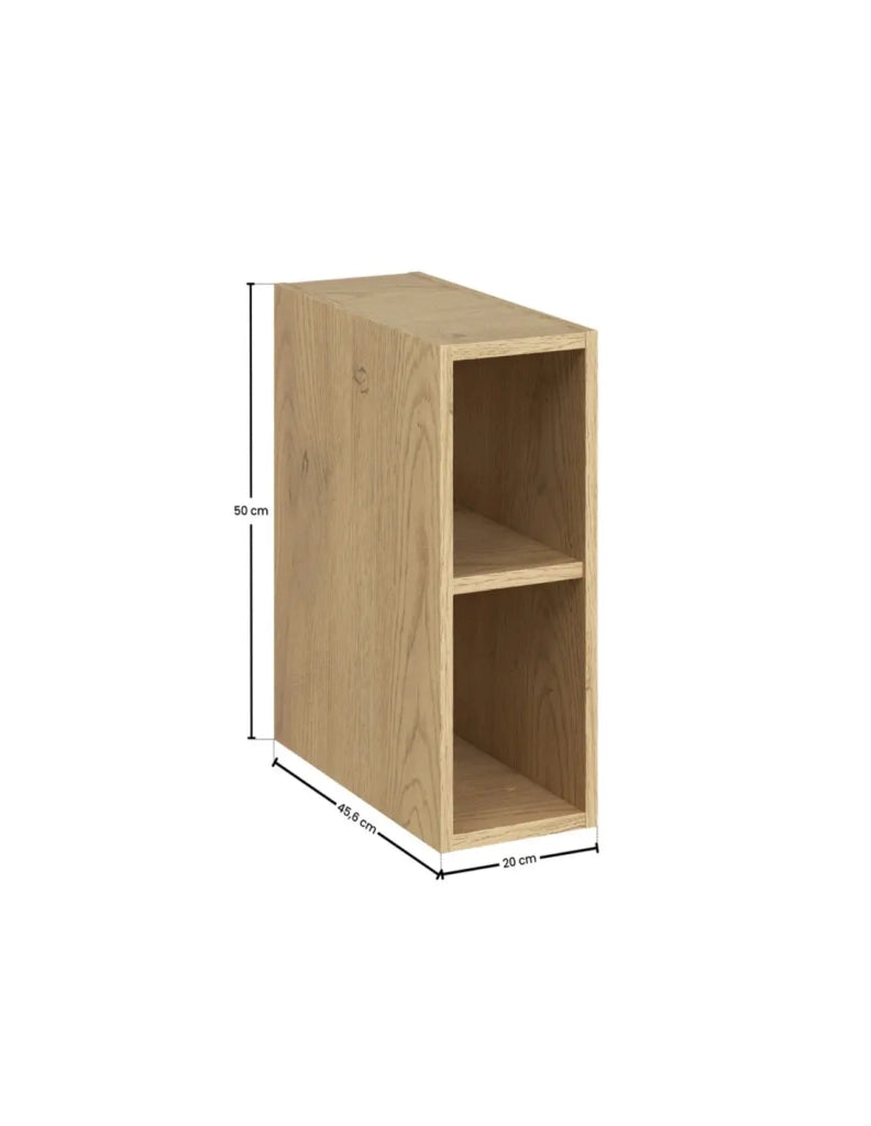 Mobile da Arredo NATURA – Aperto – Colore rovere chiaro – L20 x H50 cm - Da appendere