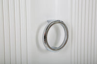 Mobile Shine 120x84x40 cm in Legno MDF e Metallo Bianco