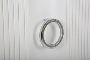 Mobile Shine 120x84x40 cm in Legno MDF e Metallo Bianco