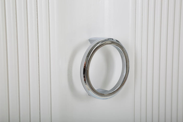 Mobile Shine 120x84x40 cm in Legno MDF e Metallo Bianco