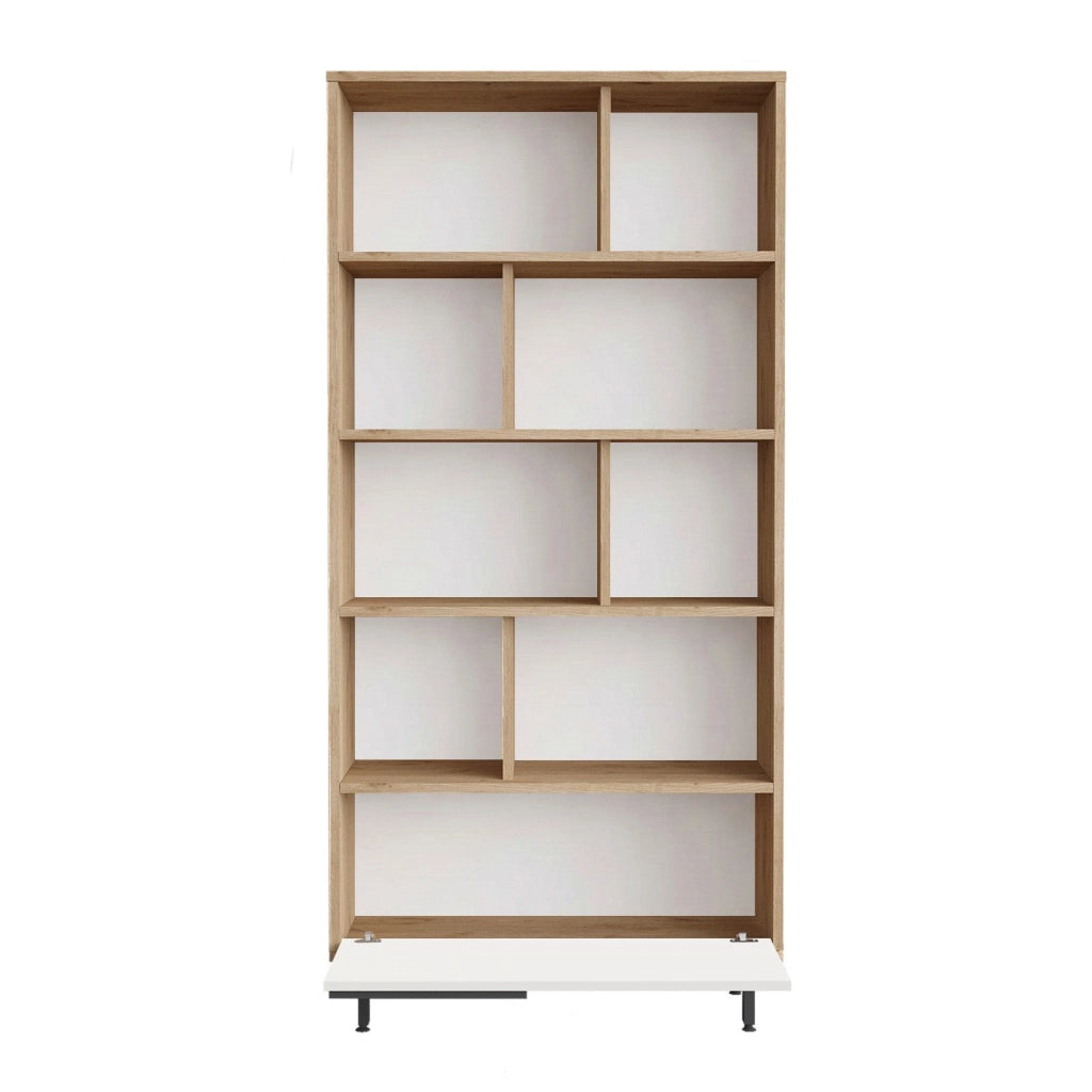 Libreria in legno "ON4-SW" - 84 x 30 x 176 cm - Bianco