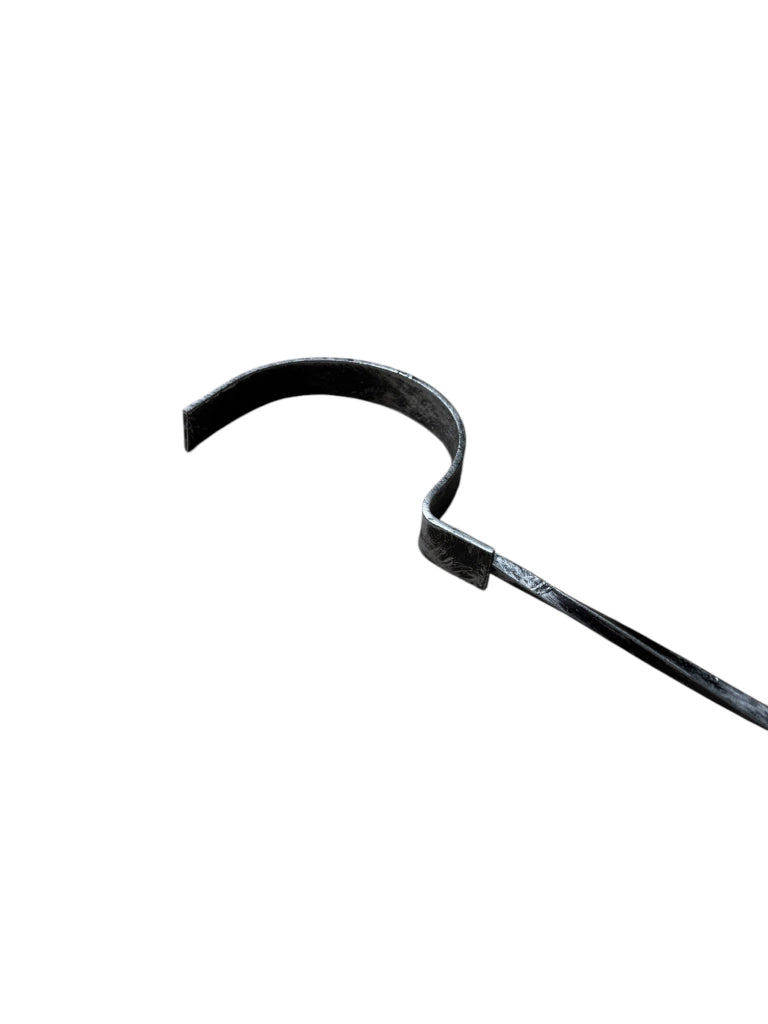 Tira Brace per Caminetto in Ferro, 74 cm, Nero, Resistente Al Calore