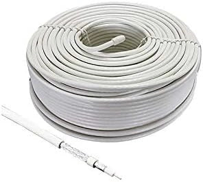 Cavo tv coassiale da 5 mm  100 metri bianco Electraline 28019