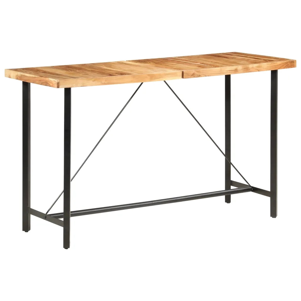 Tavolo da Bar 180x70x107 cm in Legno Massello di Acacia cod mxl 60029