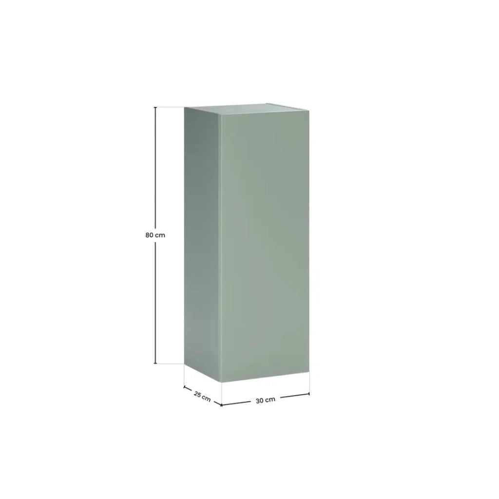 Colonna bagno sospesa OSTER 80 cm verde salvia 1 porta