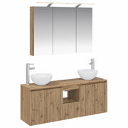 Set di Armadi da Bagno 4 pcs Rovere Artigianale 3406342