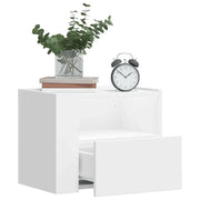 Comodini a Muro 2 pz Bianchi 45x30x35 cm