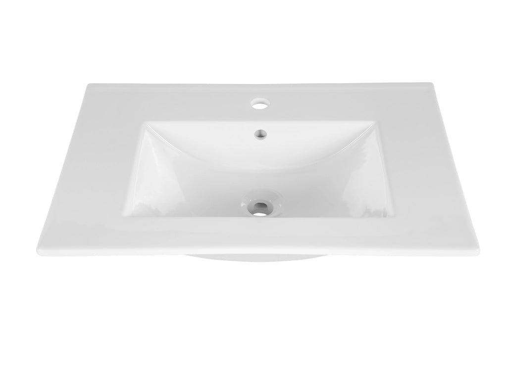Mobile sottolavabo 80 cm 2 cassetti Adel Black 80 x 57 x 46 cm