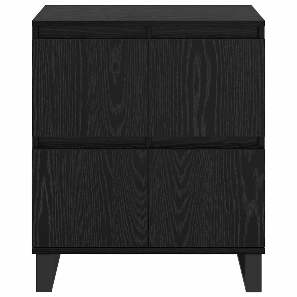 Credenza 3 pcs Rovere Nero 60 x 35 x 70 cm