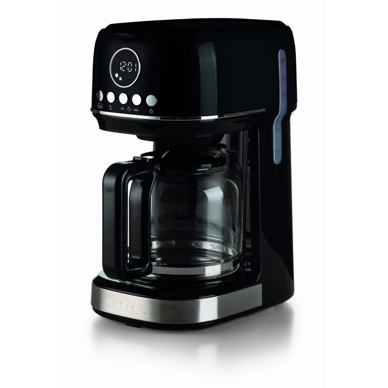 Macchina da caffè con filtro Moderna 15 tazze, base riscaldante, display LCD - Nero