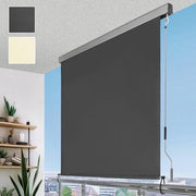 Raccordo per tenda da giardino 160x250 cm - Tenda da sole esterna - Protezione dalla pioggia - Ombreggiatore verticale per terrazza e balcone - Modello in acciaio antracito