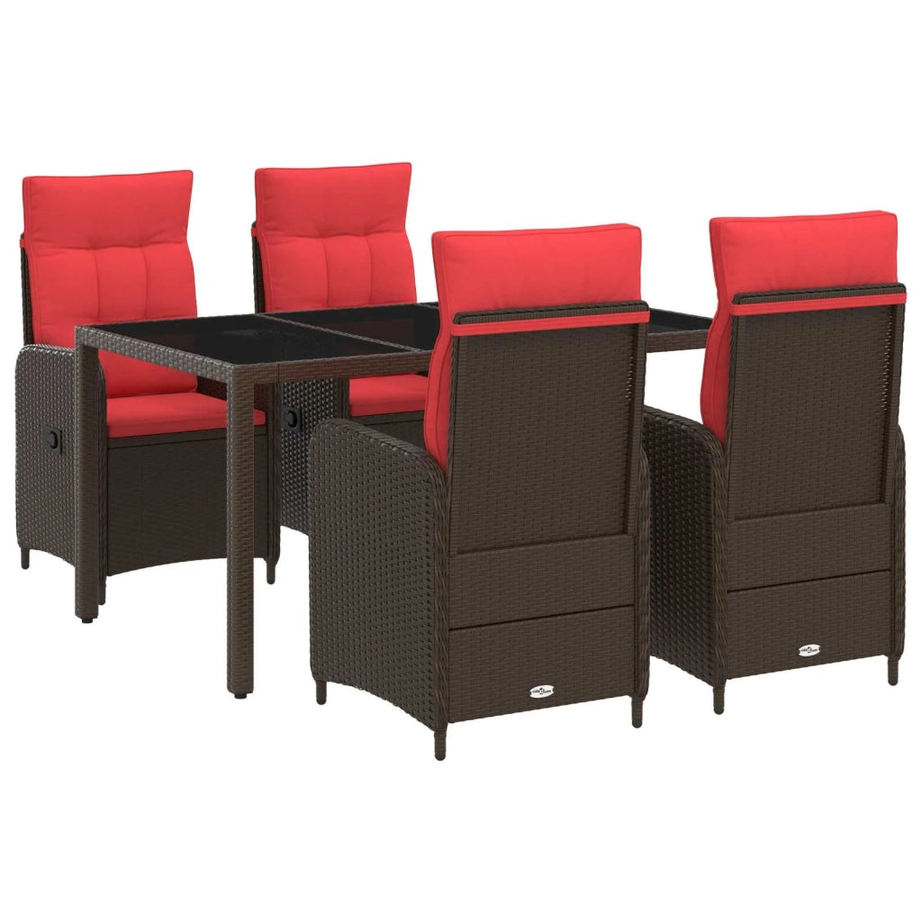 Set da pranzo per esterni 5 pcs polyrattan 3422316