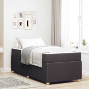 Struttura del letto Marrone Scuro 80 x 200 cm Tessuto