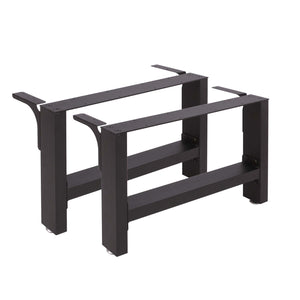 Base per tavolo 64x40 cm verniciatura a polvere nero Gambe quadrate tavolino