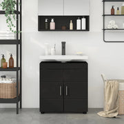 Set di Armadi da Bagno TULUM Nero 60 x 34 x 63 cm
