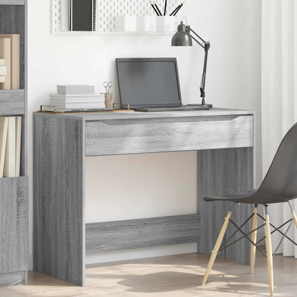 Scrivania Sonoma grigia 100 x 50 x 78 cm Legno ingegnerizzato