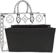 Organizzatore di tasca con cinturino, Accessorio di organizzazione per borse LV Onthego (Nero, M)